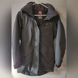 Helly Hansen Hellytech Warmcore Primaloft Insulated Jacket Dark Gray  Fur Small